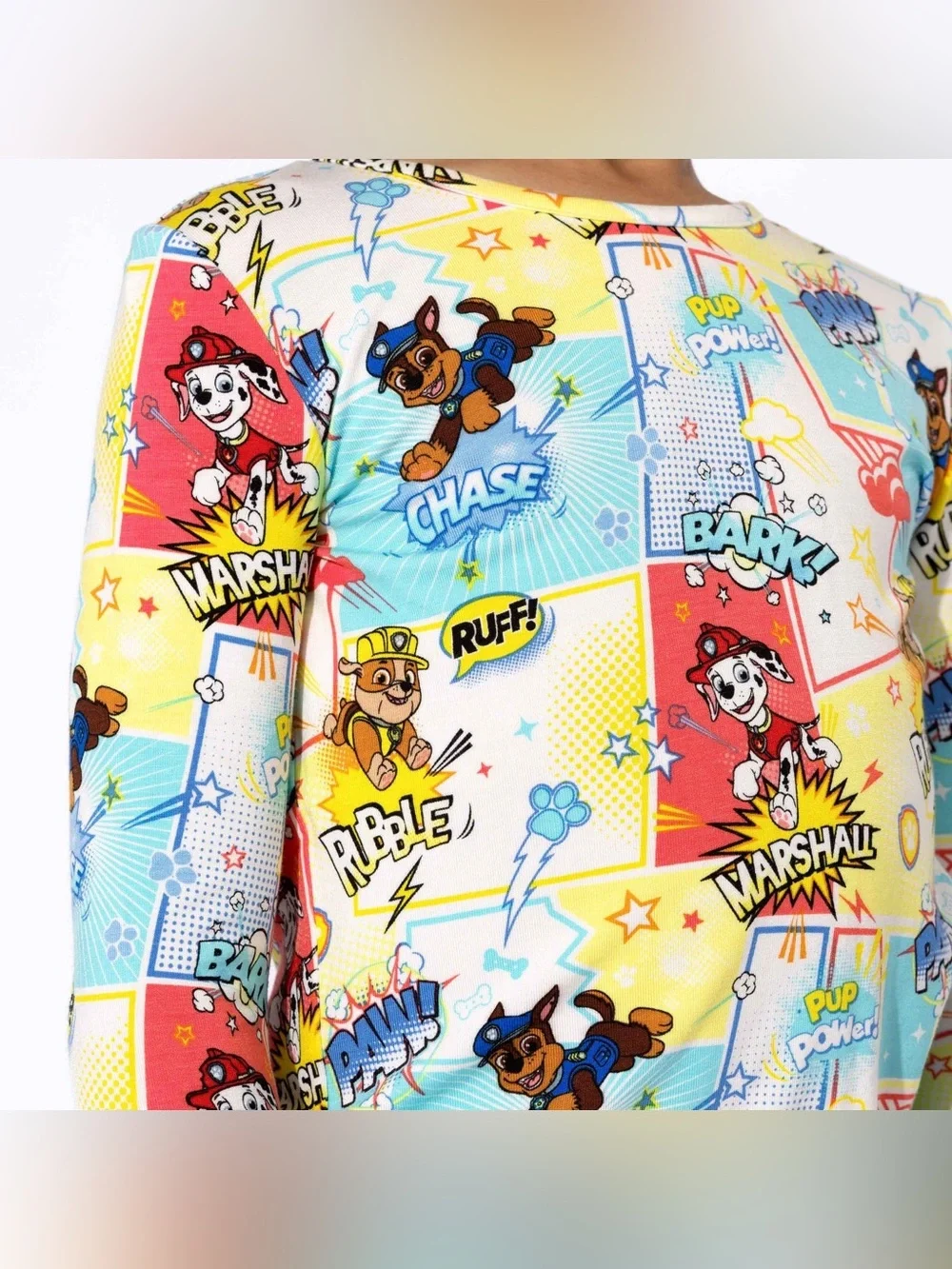 NWT Bellabu Bear Sz. 7/8Y PAW Patrol: Comic Boy Pups Bamboo Kids Pajamas